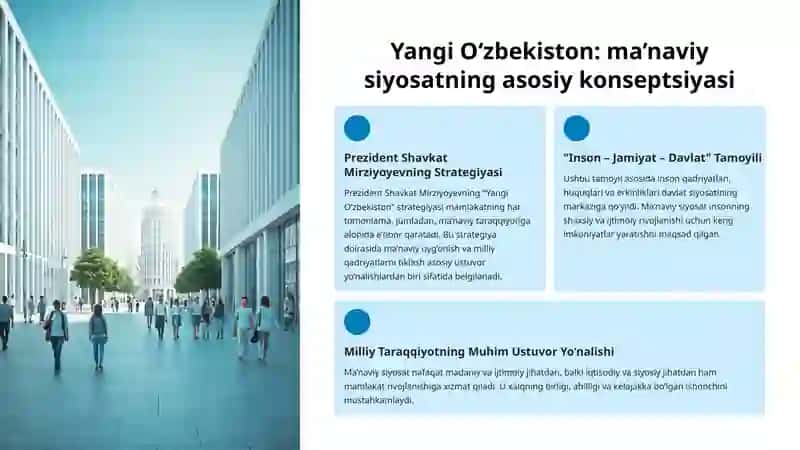 Yangi O'zbekistonda amalga oshirilayotgan ma'naviy o'zgarishlar 4