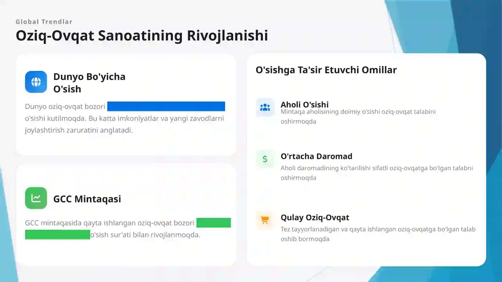 Oziq-Ovqat Sanoat Tarmoqlarini Joylashtirish 4