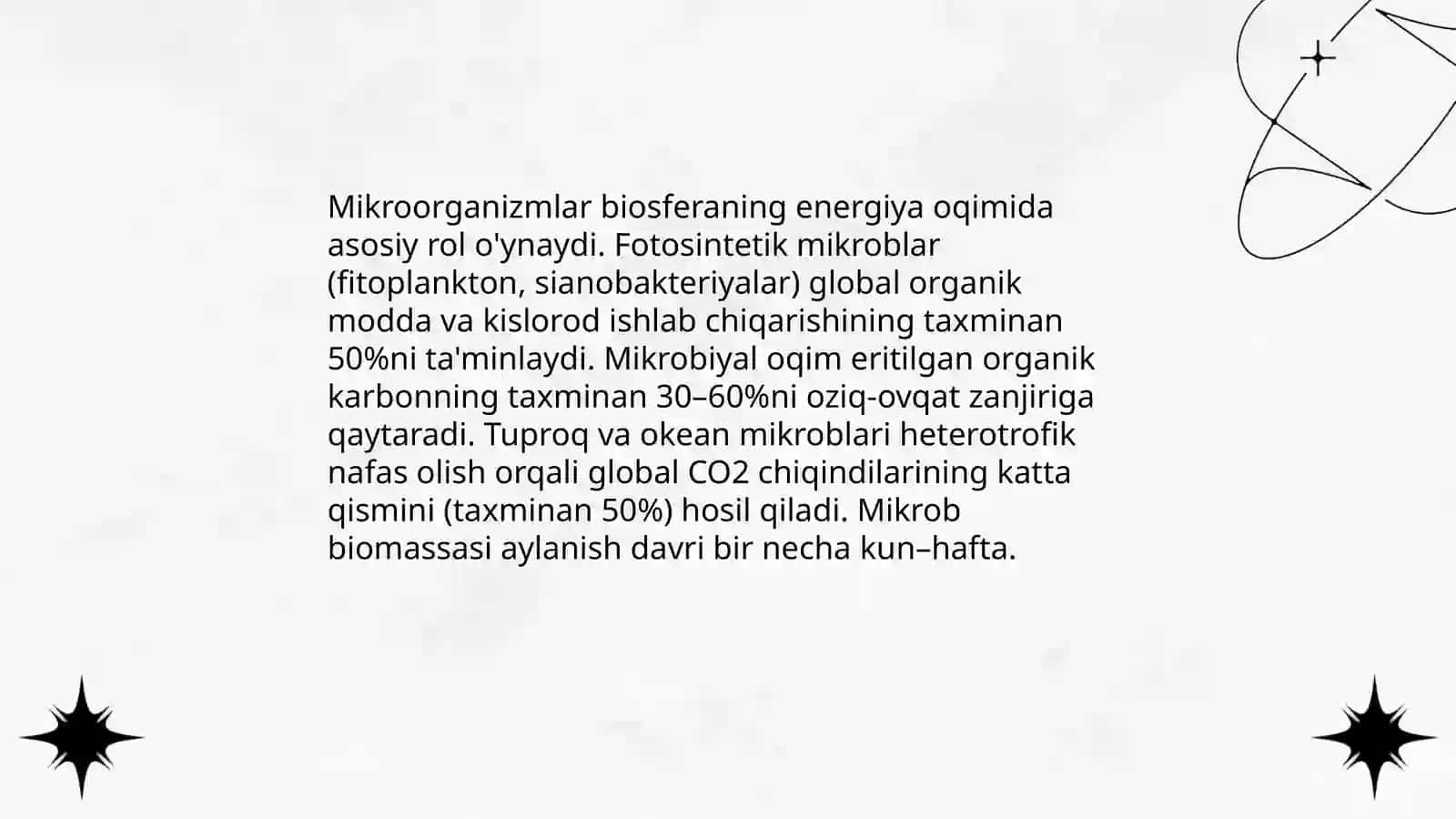 Biosfera va mikroorganizmlar ekologiyasi 4