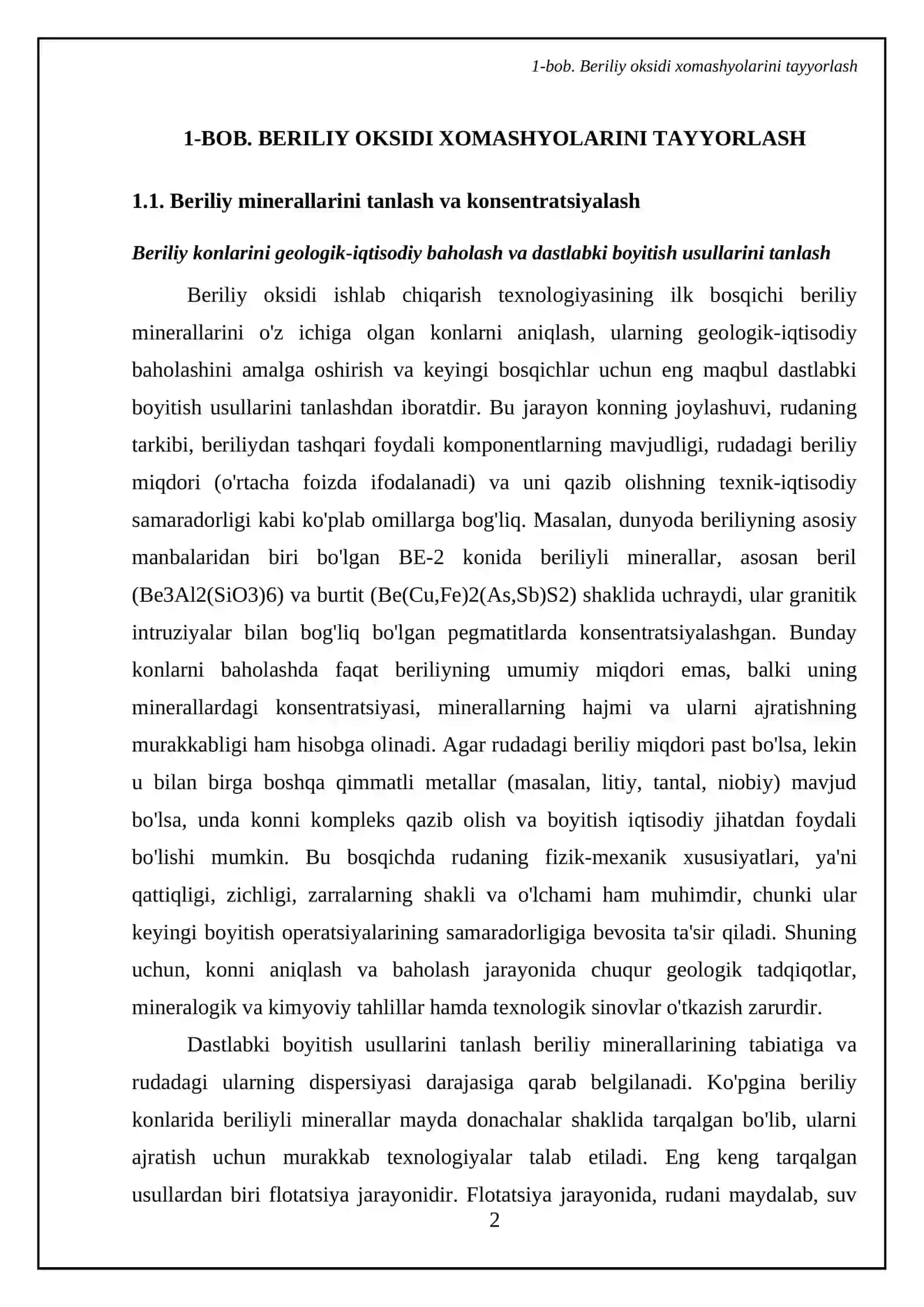 Beriliy sof oksidini olish texnologiyasi 4