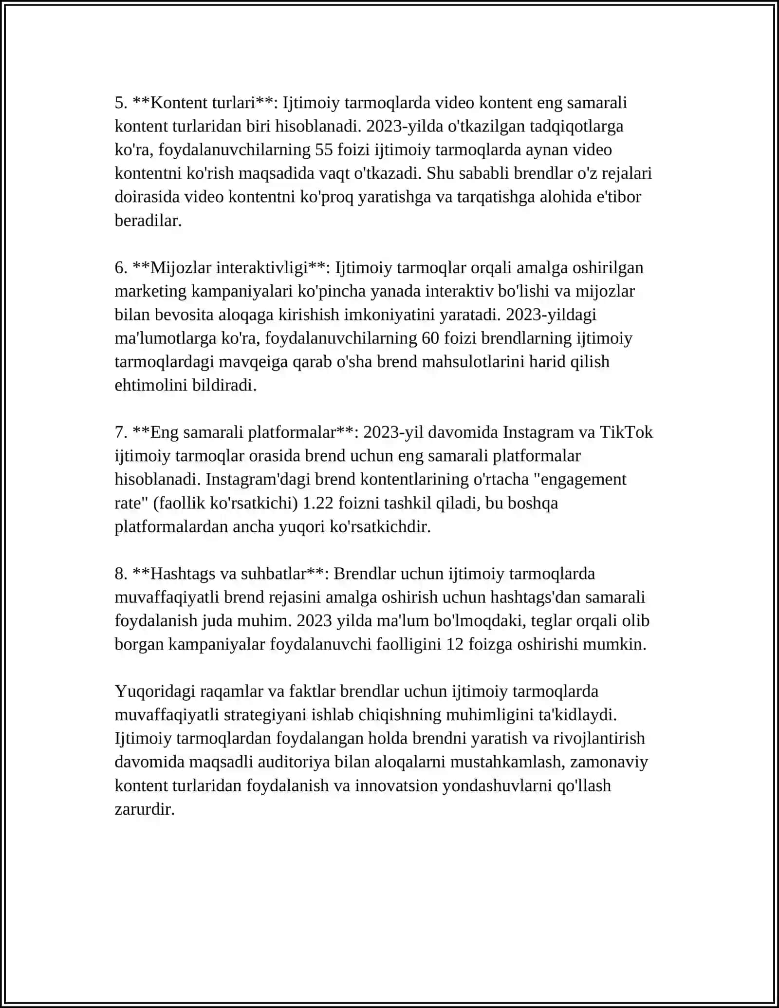 SMM STRATEGIYALARINI ISHLAB CHIQISH VA BREND YARATISH 4