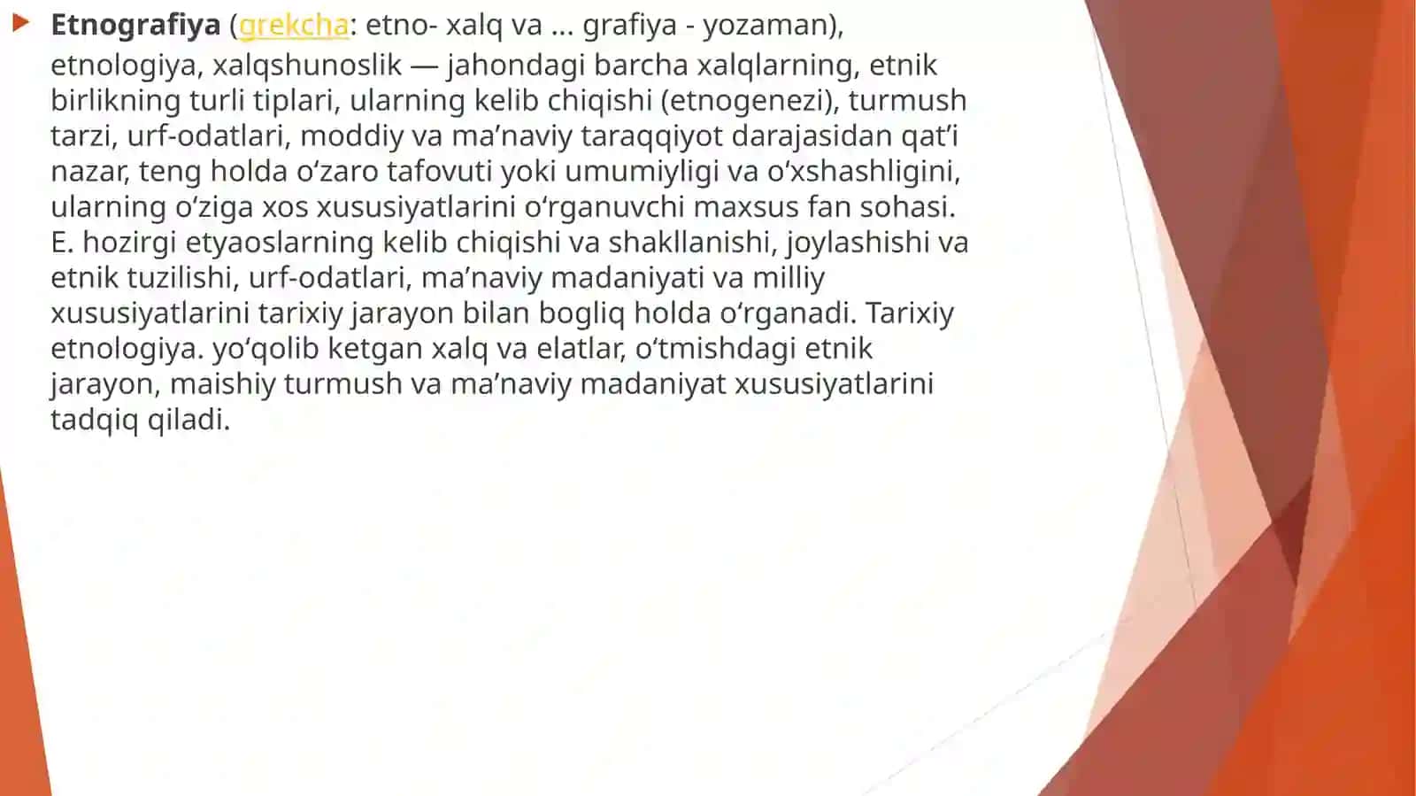 Etnologiyaning fan sifatida shakllanishi tarixi 4