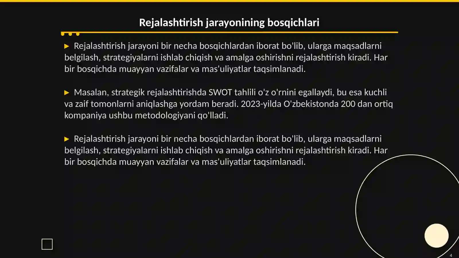 Boshqaruv hisobida rejalashtirishning ahamiyati 4