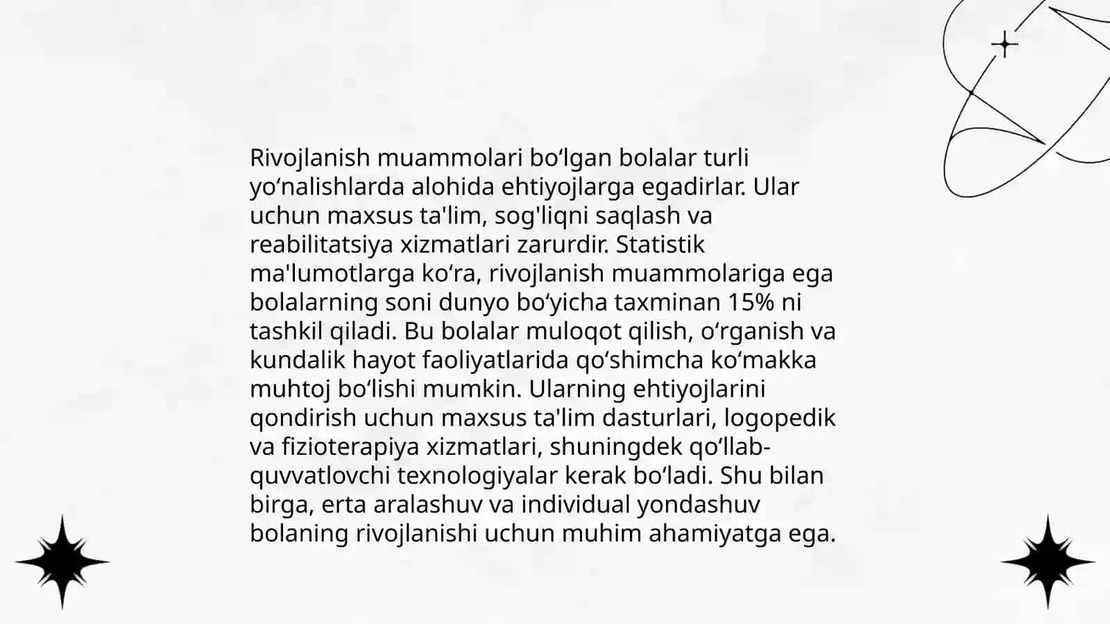 Rivojlanish muammolari boʻlgan bolalar uchun inklyuziv ta'limni keng ta'limiy amaliyotiga joriy etish algoritmlari 4
