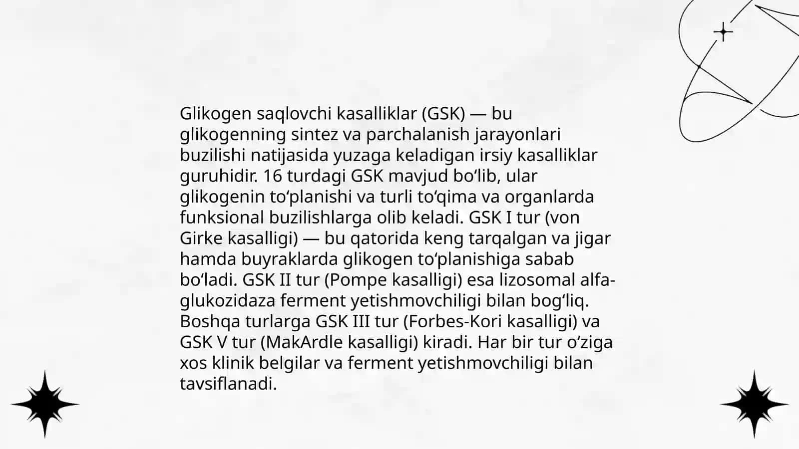 Glikogen saqlovchi kasalliklar 4