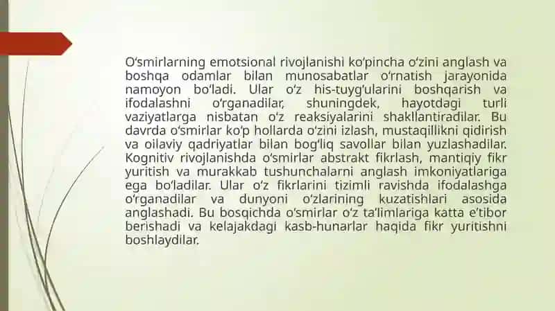 O‘smirlarning psixologik va pedagogik tekshiruvi 4