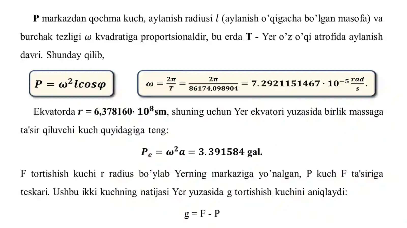YERNING GRAVITATSION MAYDONI 4