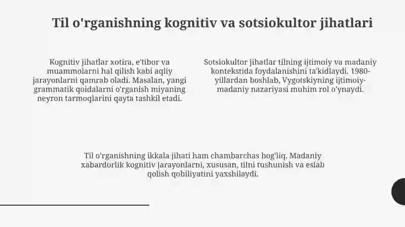 Chet tillarni o‘rganish jarayonida madaniyatlararo muloqot 4