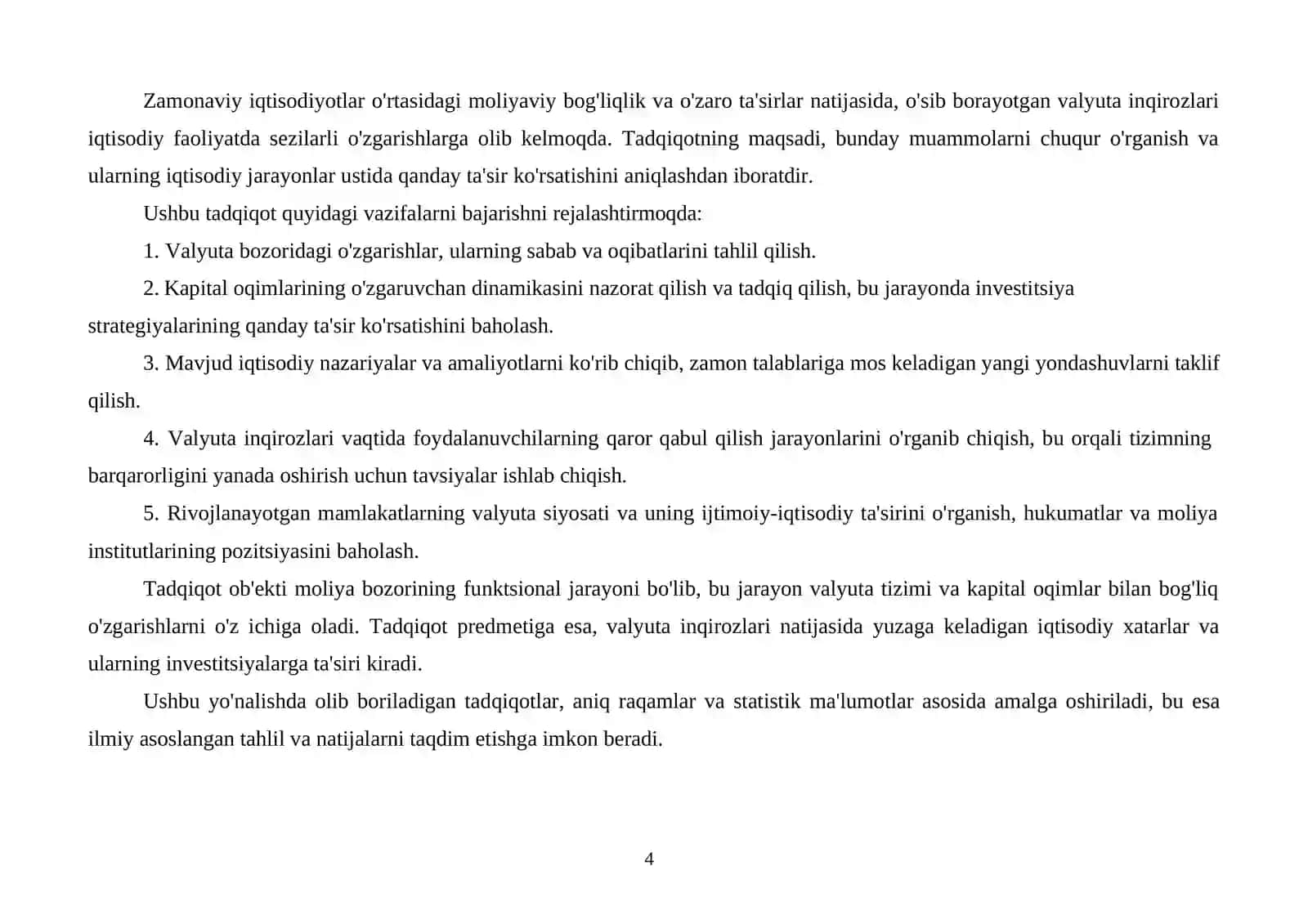 Valyuta inqirozlari va kapital oqimlar dinamikasi 4