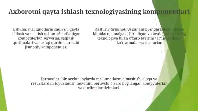 Axbarotlarni Qayta Ishlash Texnologiyasi 4