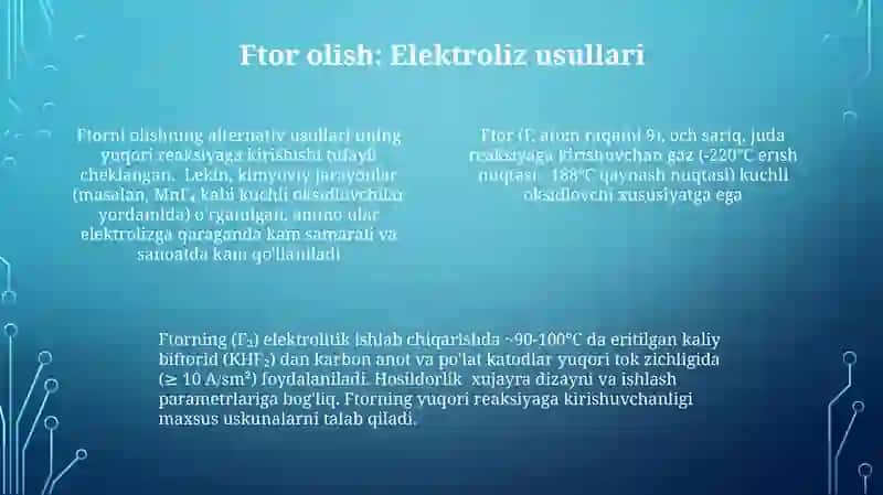 Ftor va uning tabiiy birikmalari 4