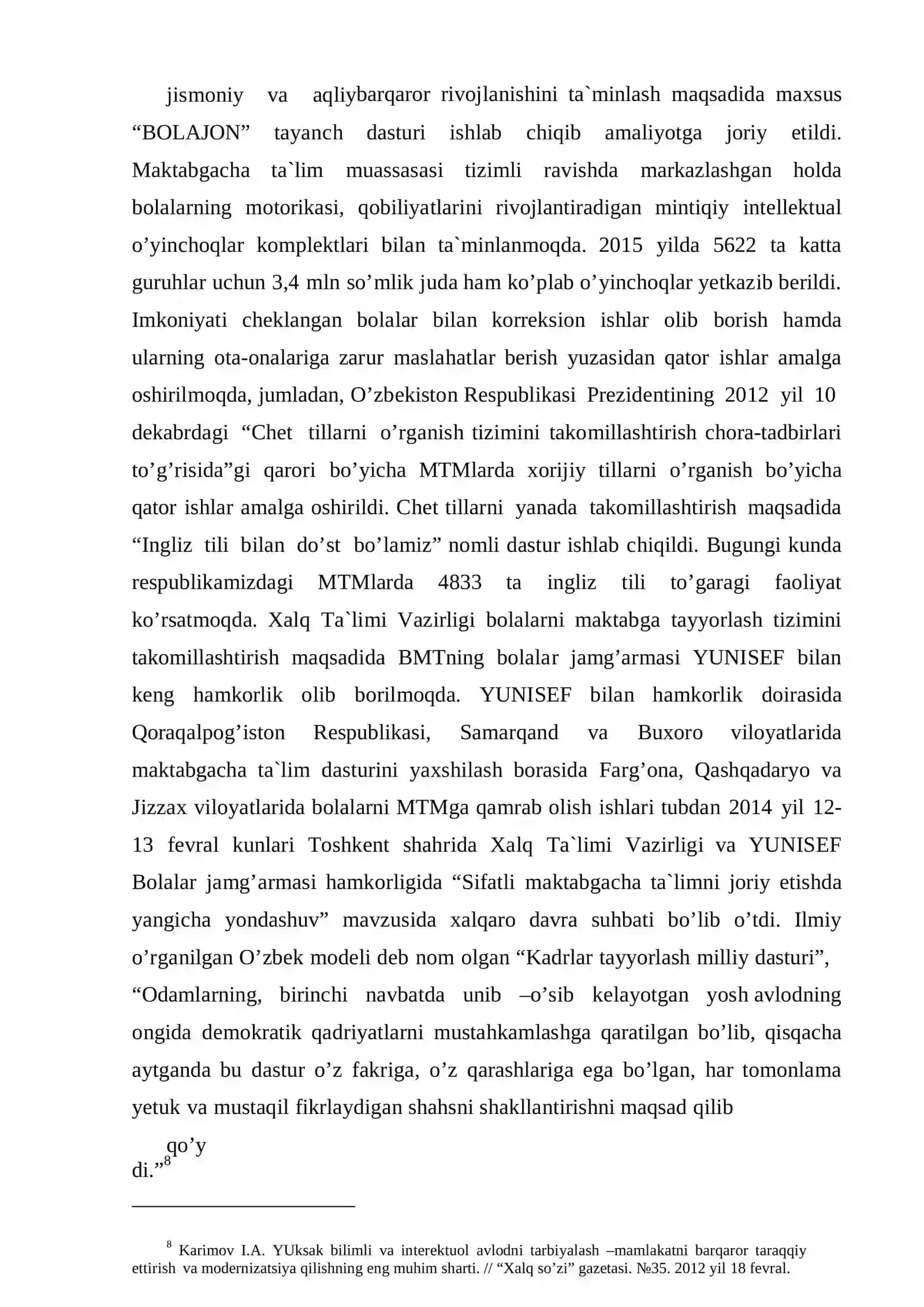 “Mudira- maktabgacha ta`lim muassasasining raxbari sifatida.” KURS ISHI 4