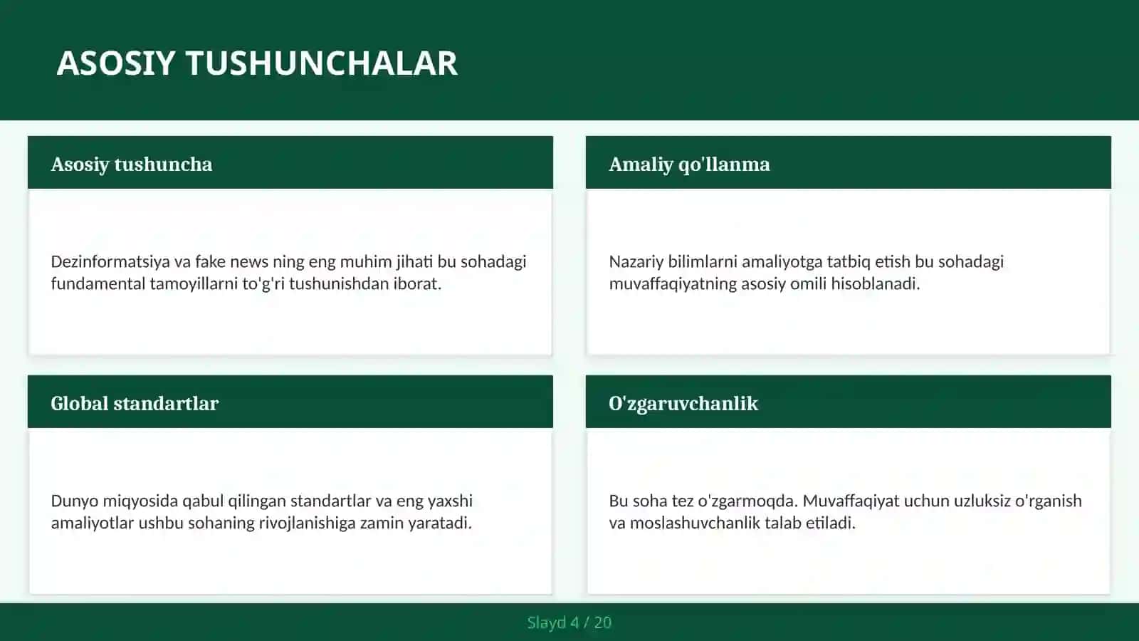 Haqiqatni aniqlash texnologiyasi 4