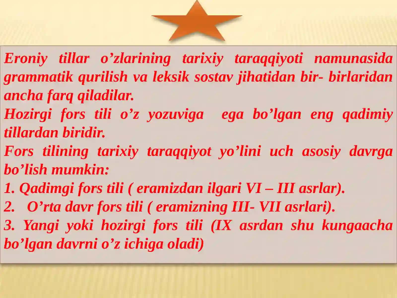 Fors tili mustaqil talim 4