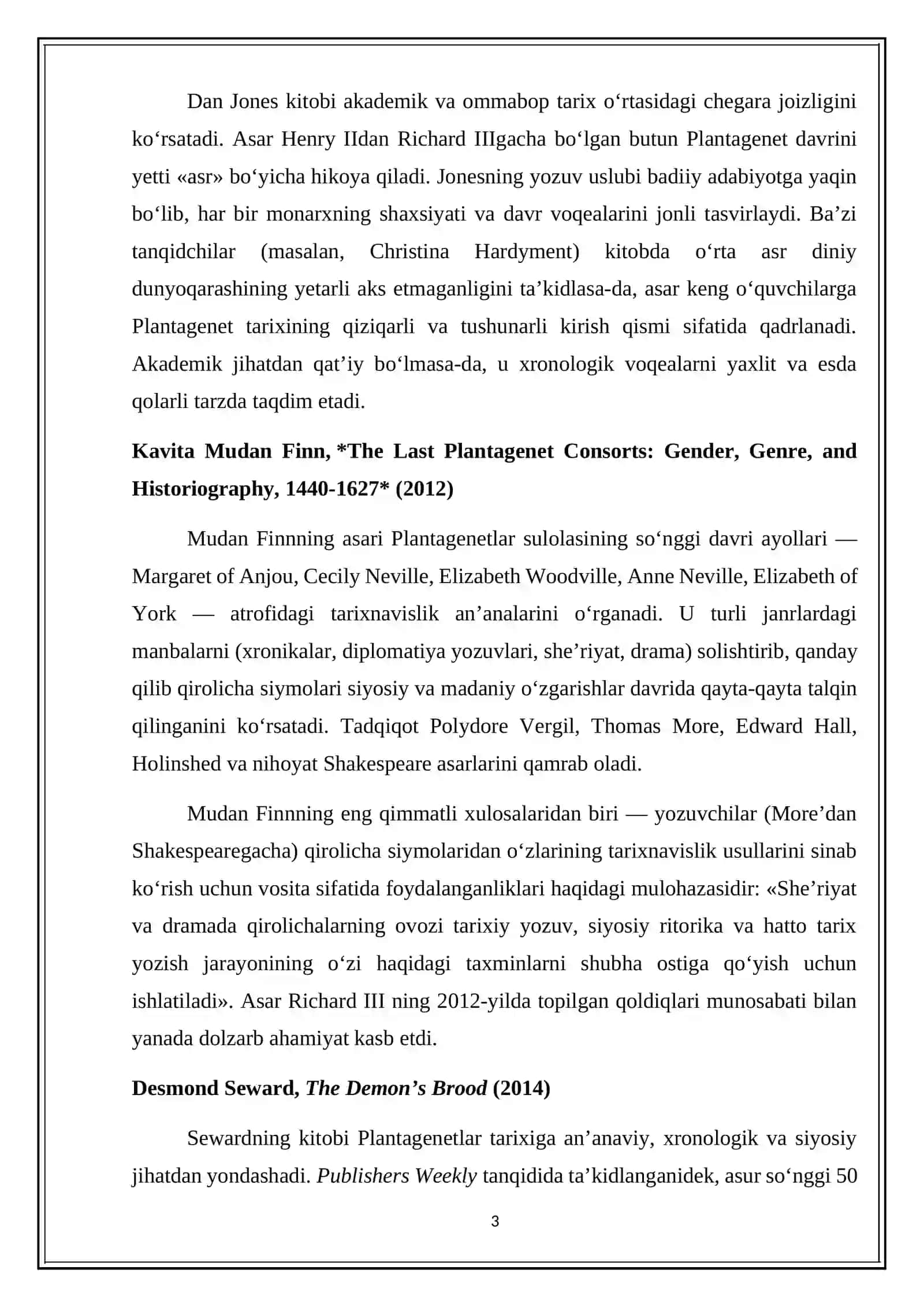 Plataganetlar davri adabiyotlar va manbalar sharh 4
