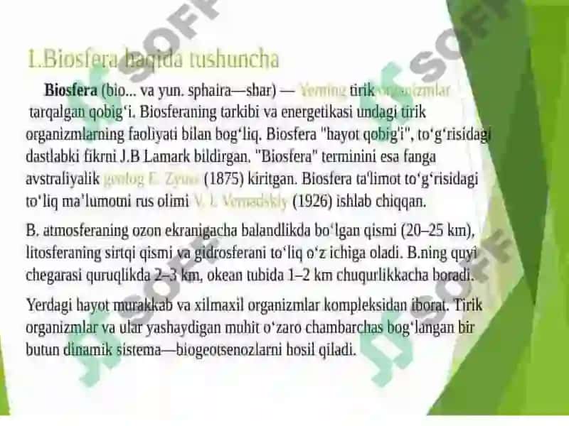 Biosfera va uning hozirgi muammolari 4