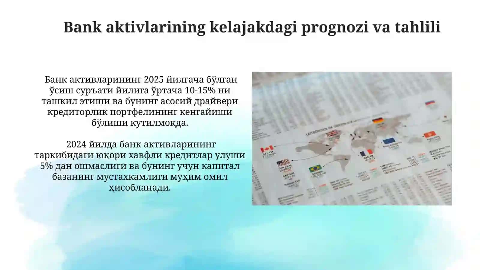 Tijorat banklarining aktivlarini tahlili 4