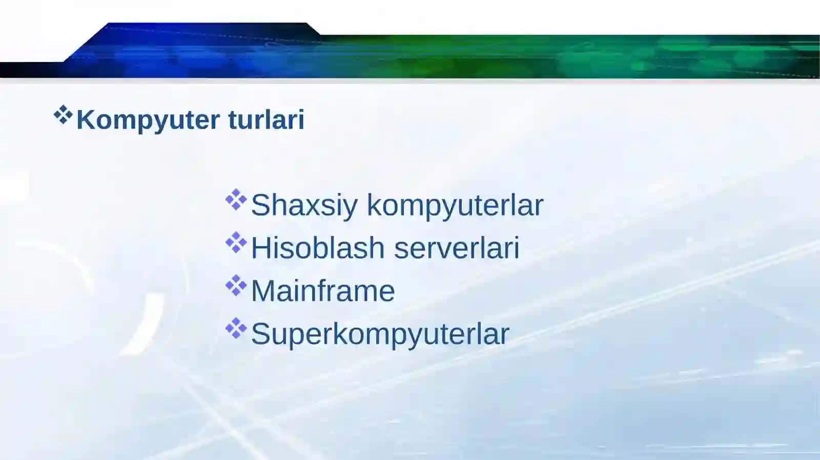 Zamonaviy kompyuterlar asosiy va yordamchi texnik qurilmalari va ularning tasnifi 4