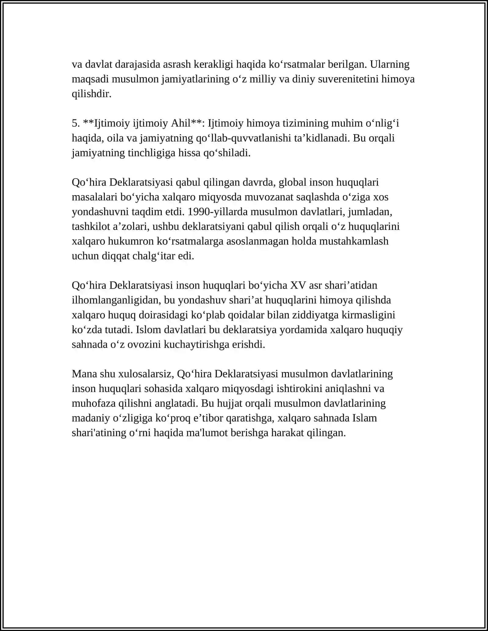 QOHIRA DEKLARATSIYASI TARIXI VA MAZMUNI 4