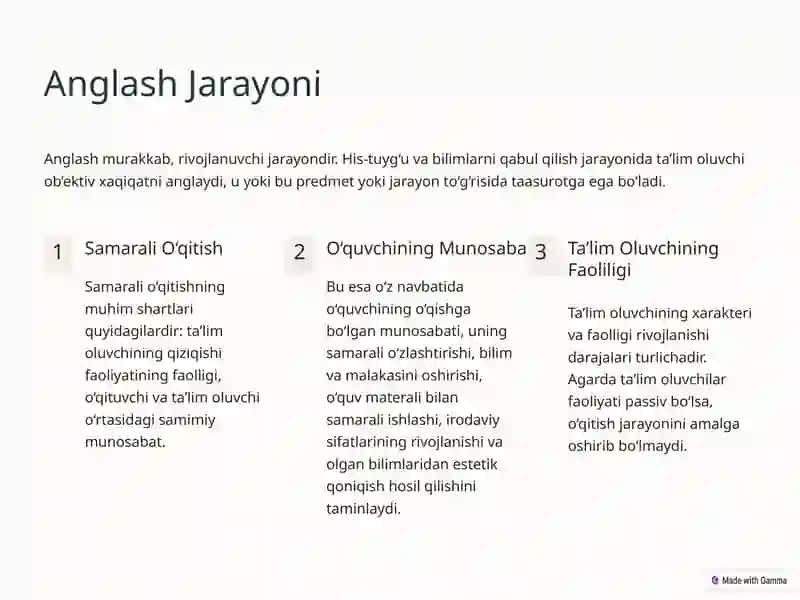 Pedagogik Jarayon Mohiyati va Tuzilmasi 4