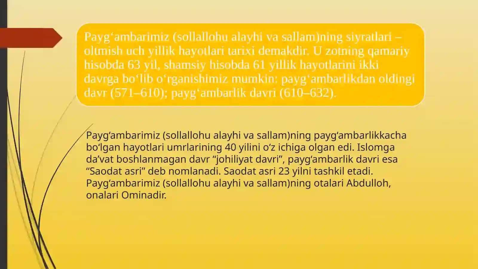 Muhammad alayhissalom Paygʻambarning hayoti va uning Islom uchun olib borgan kurashlari 4