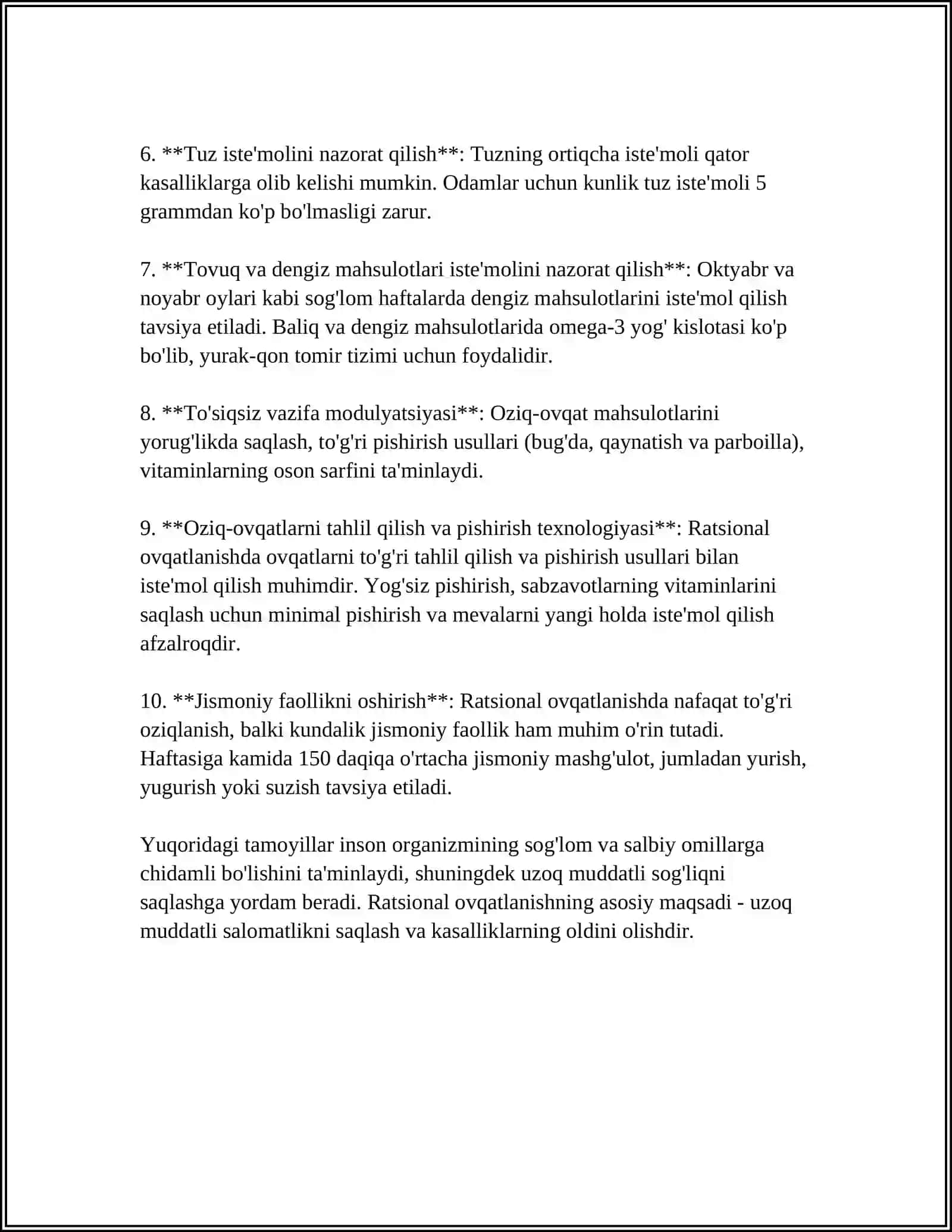 RATSIONAL OVQATLANISH KASALLIKNI OLDINI OLISH OMILIDIR 4