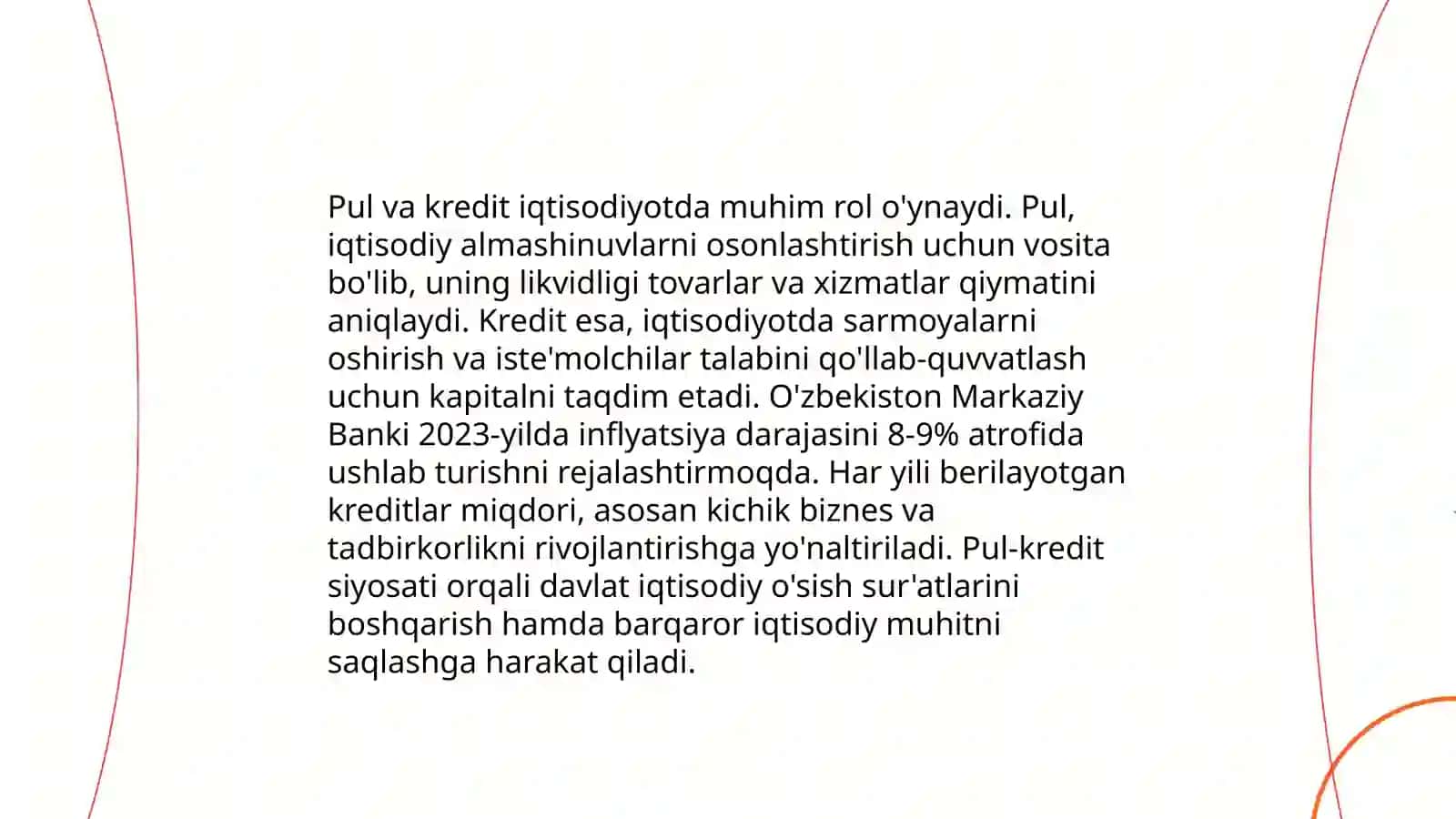 Pul-kredit tizimi. Banklar va ularning bozor iktisodiytidagi roli 4