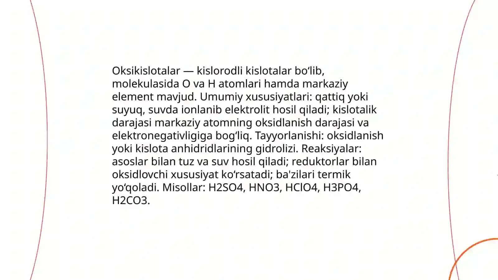 Anorganik birikmalarning eng muhim sinflari 4