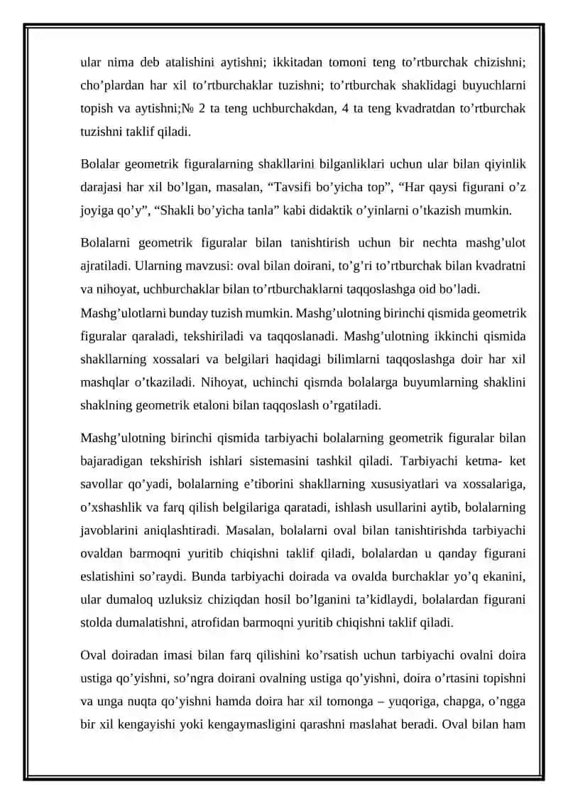 GEOMETRIK FIGURALARNI TURLI BELGILARI BO‘YICHA GURUHLARGA AJRATISH 4