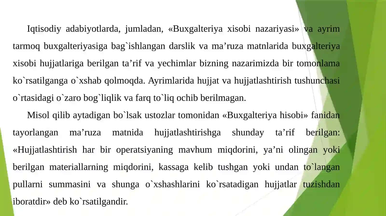 HUJJATLASHTIRISH VA INVENTARIZATSIYA 4