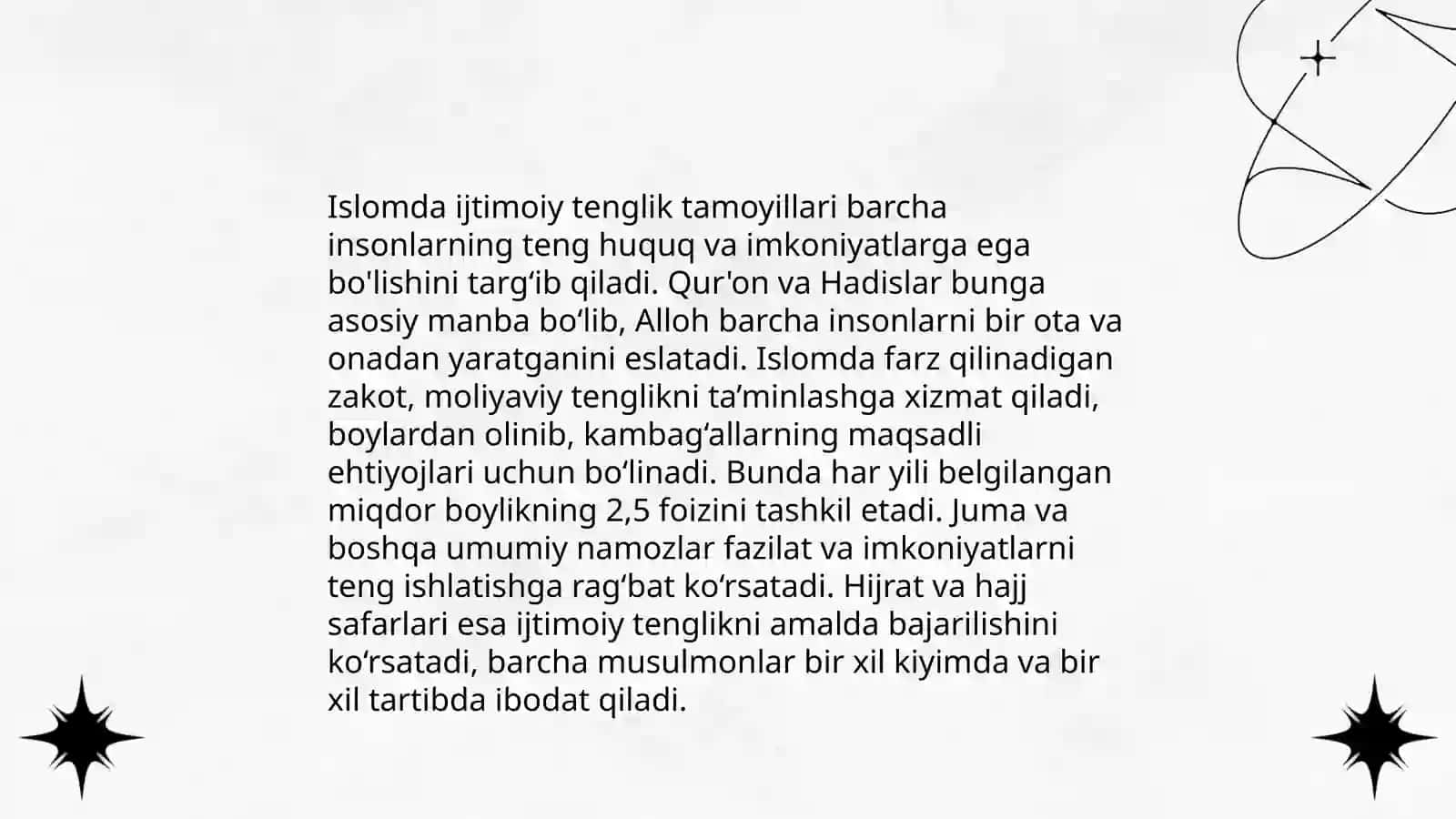 Islomda inson huquqlari himoyasi, ijtimoiy tenglik, adolat va tolerantlik 4