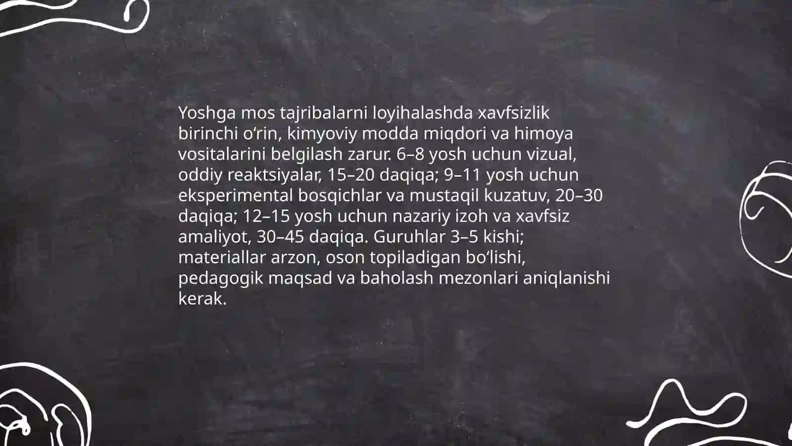 Kimyo kechalarini pedagogik amaliyot vaqtida oʻtkazishga oid qiziqarli tajribalar oʻtkazish metodikasi 4