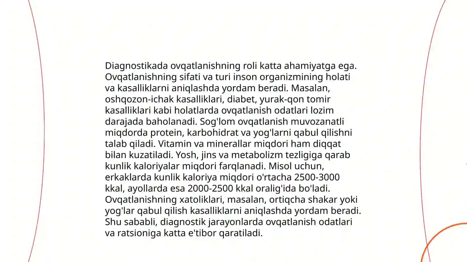 Bemorlarning ovqatlanishi. Sun`iy ovqatlantirish usullari (oshqozon zondi, klizma, parenteral usul) 4