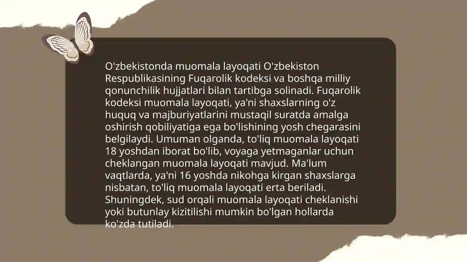 Fuqarolarni muomala layoqatidan mahrum qilish asoslari va tartibi 4