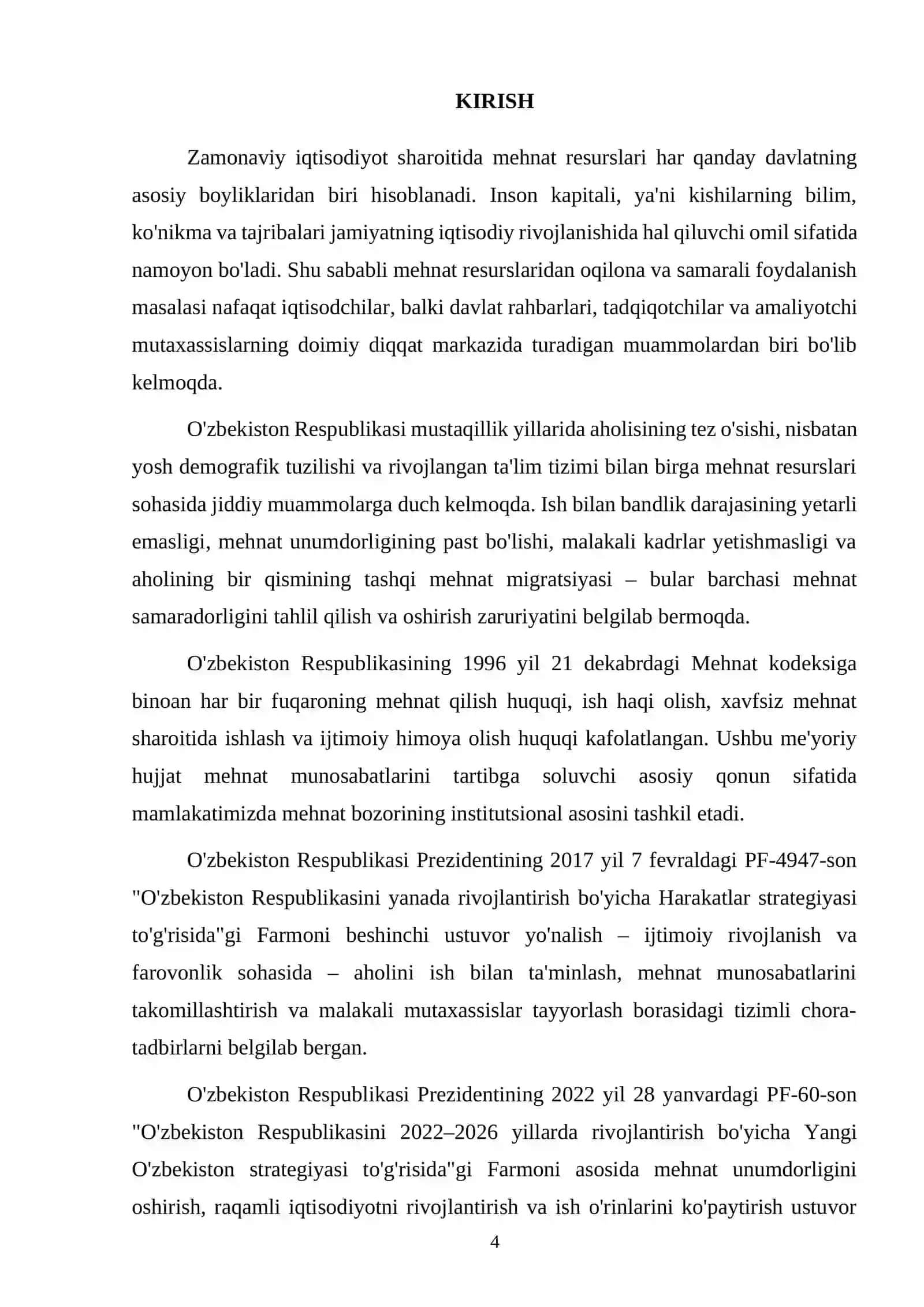 Mehnat resurslaridan foydalanish samaradorligini tahlil qilish 4
