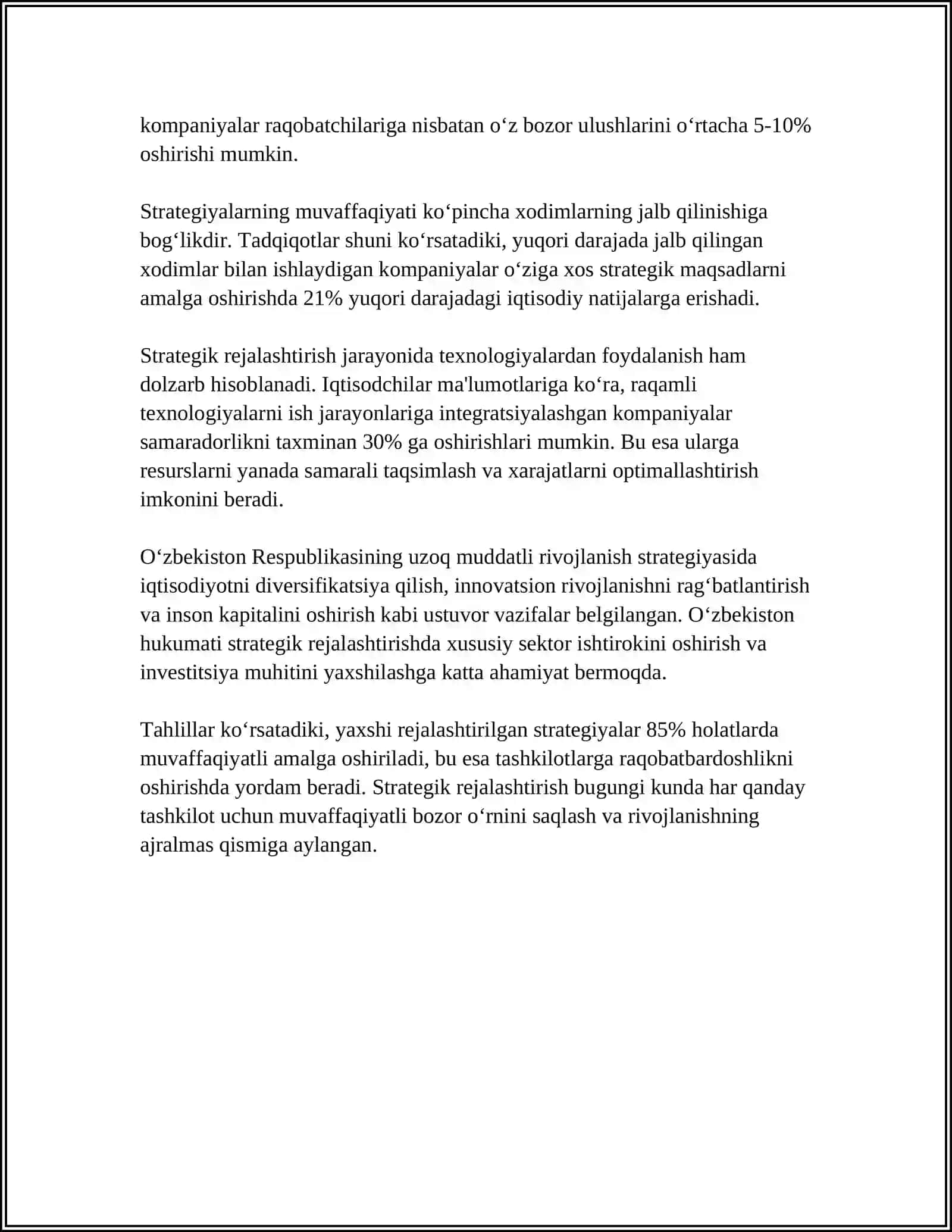 Biznesni boshqarish tamoyillari 4