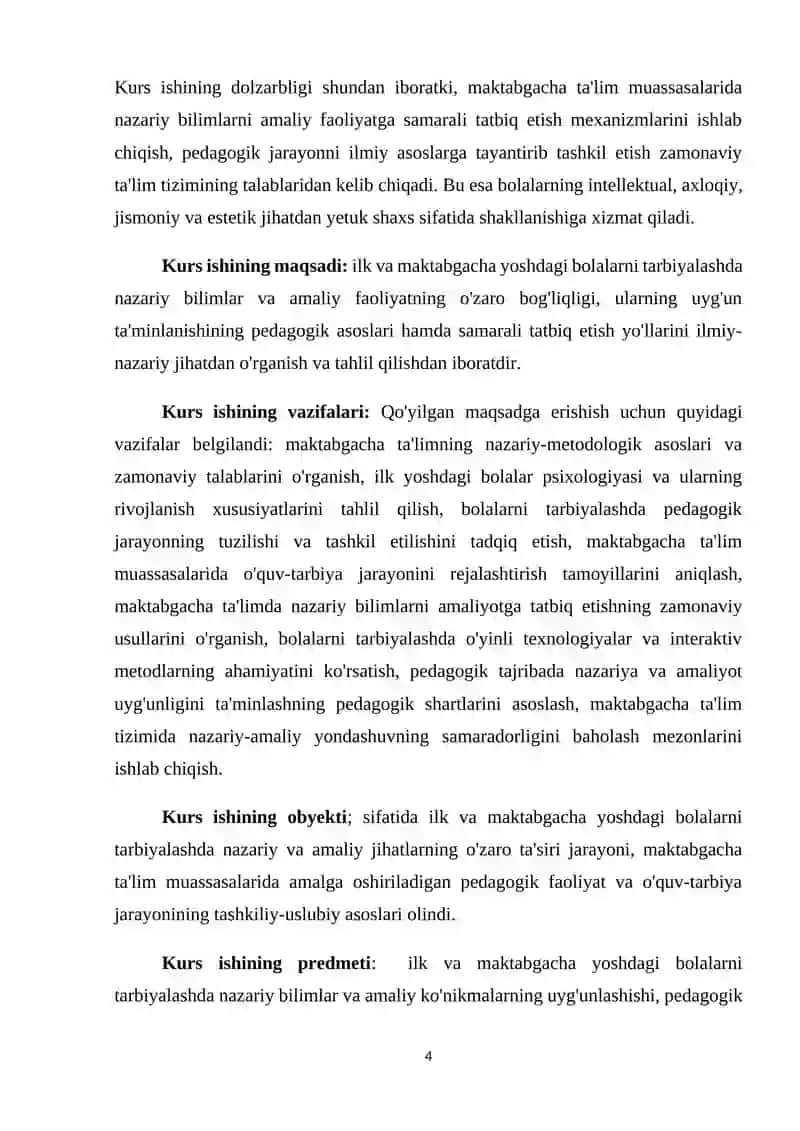 ILK VA MAKTABGACHA YOSHDAGI BOLALARNI TARBIYALASHDA NAZARIY VA AMALIY HODISALAR UYG'UNLIGI 4
