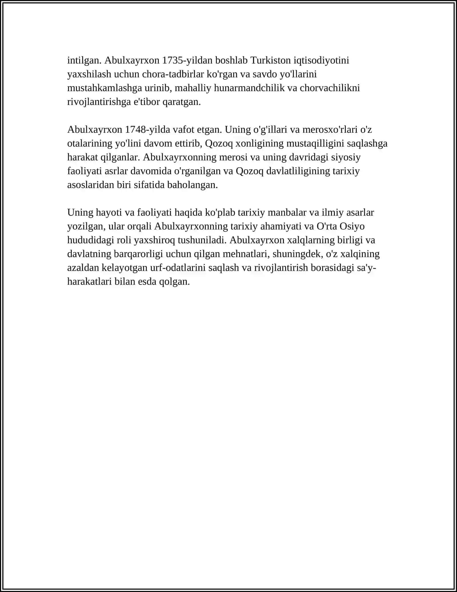 ABULXAYRXON BOSHCHILIGIDAGI O‘ZBEKLAR DAVLATINING TASHKIL TOPISHI 4