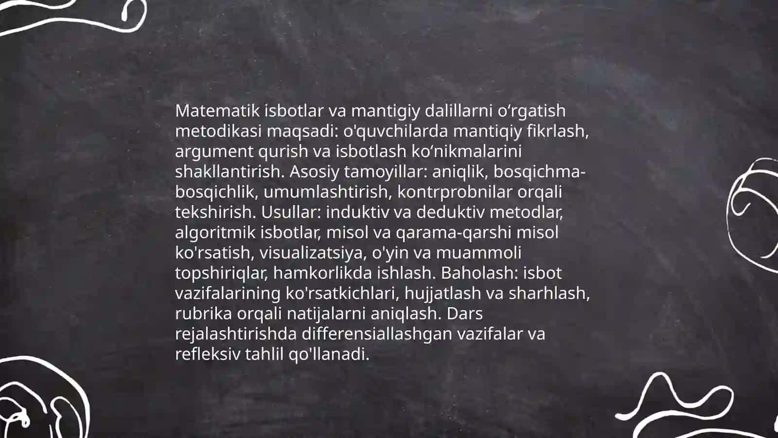 Matematika darslarida oʻquvchilarda mantiqiy fikrlashni rivojlantirish usullari 4