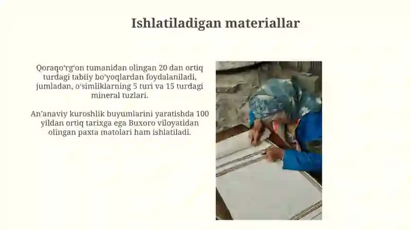 Xalq hunarmandchiligida Quroqchilik san'ati 4
