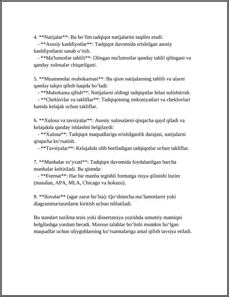 TEZISLAR YOZISH USLUBI 4