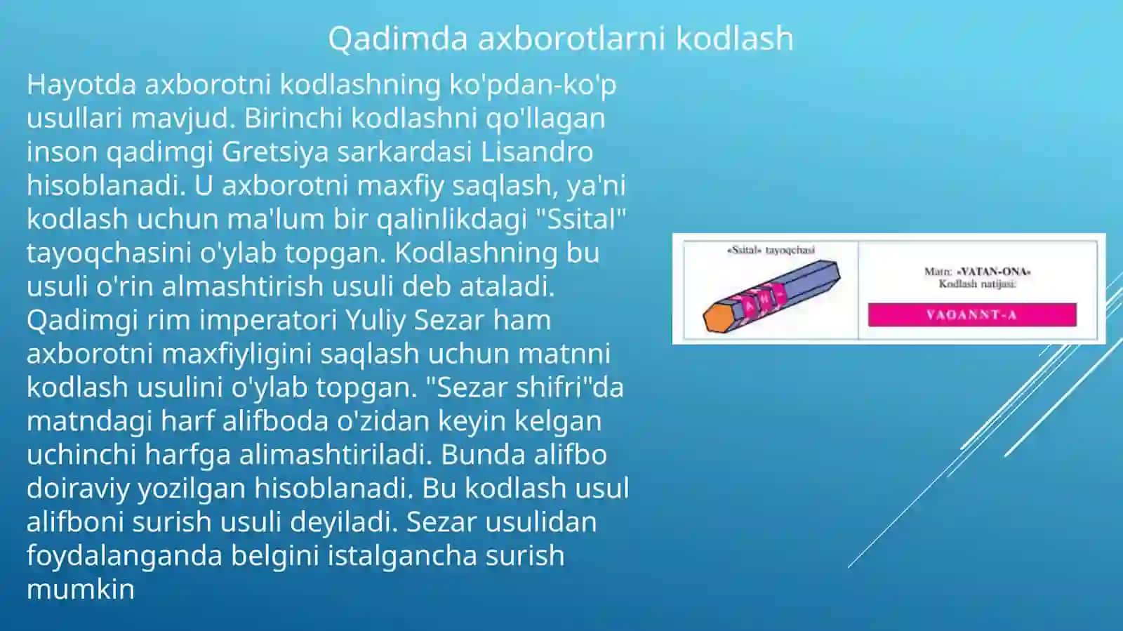 Axborotni kodlash turlari 4