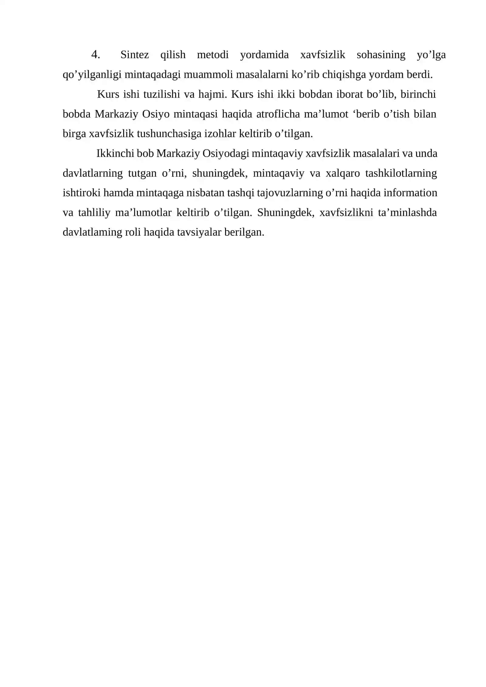 Markaziy Osiyo mintaqasining ahamiyati va xavfsizlik masalalari 4