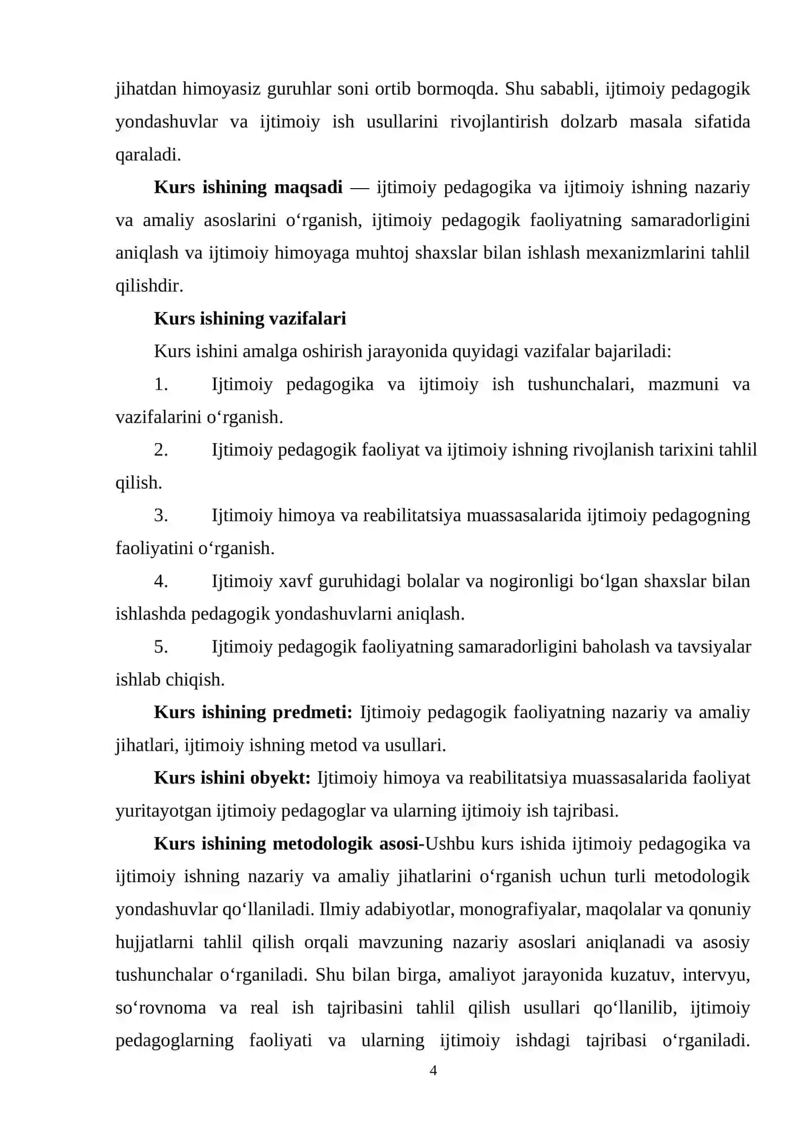 Ijtimoiy pedagogika va ijtimoiy ish 4