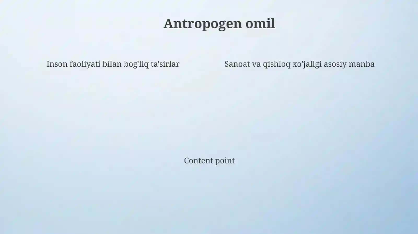 Hududlarda Tuproq ifloslanishiga Antropogen omilning ta'siri 4