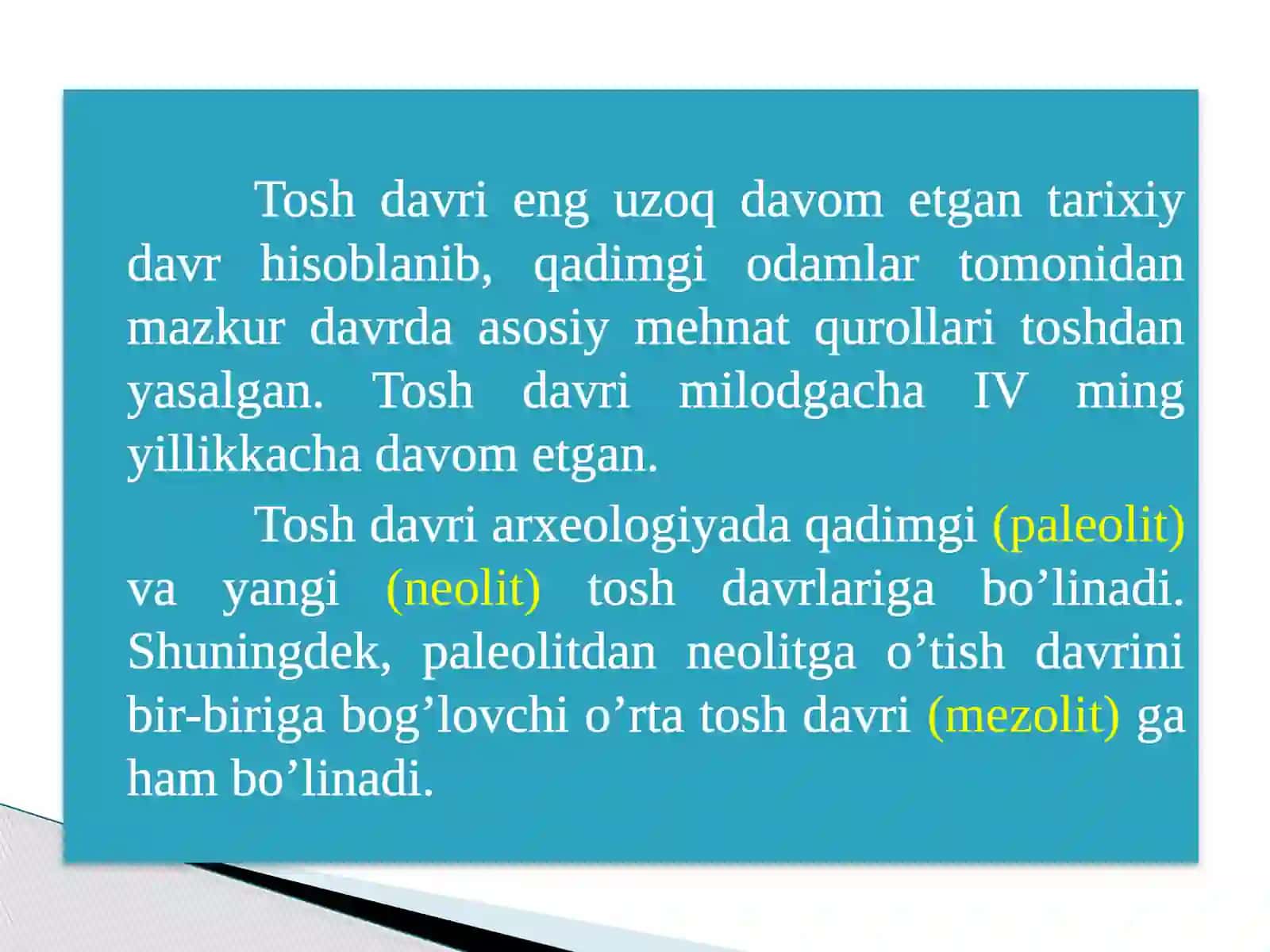 Paleolit Davri Arxeologik Yodgorliklari 4