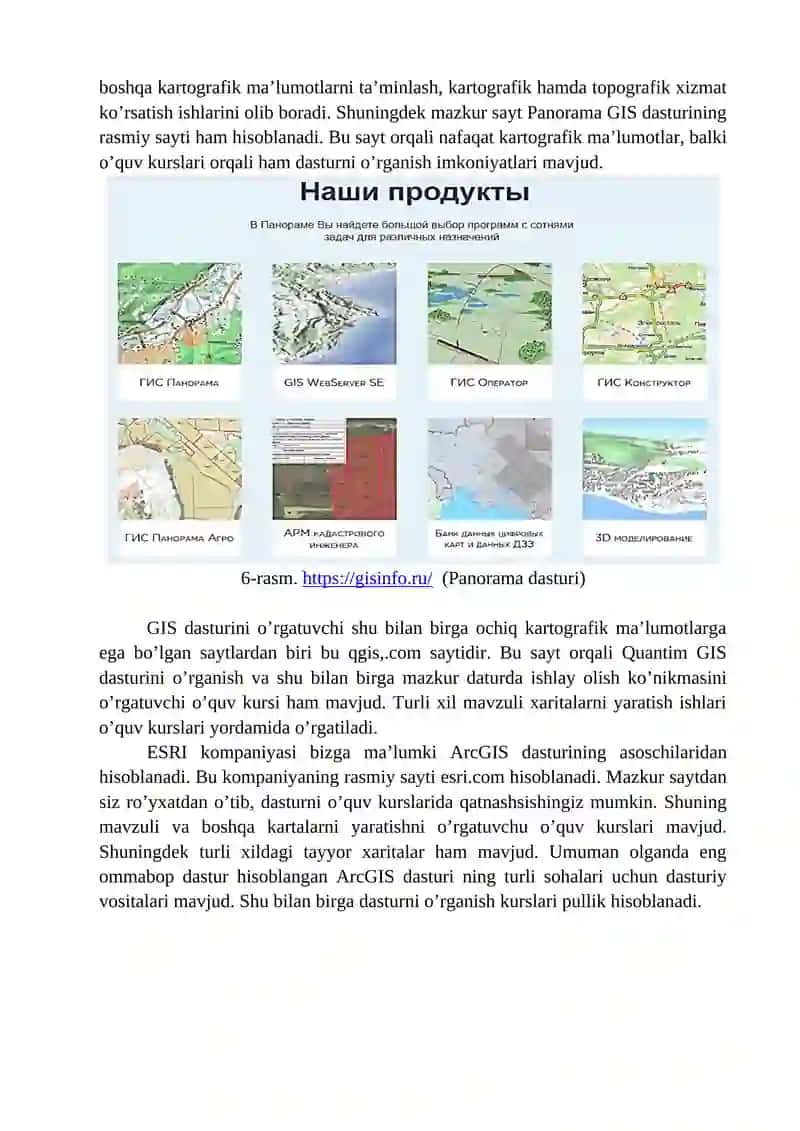 Internet manbalaridan geoma’lumotlar olish 4