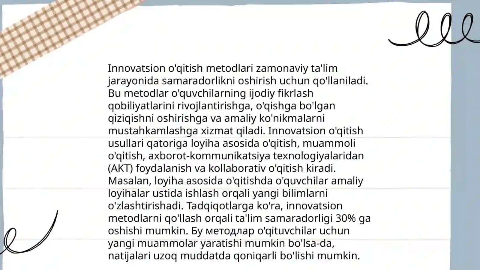 An'anaviy dars metodikasi 4