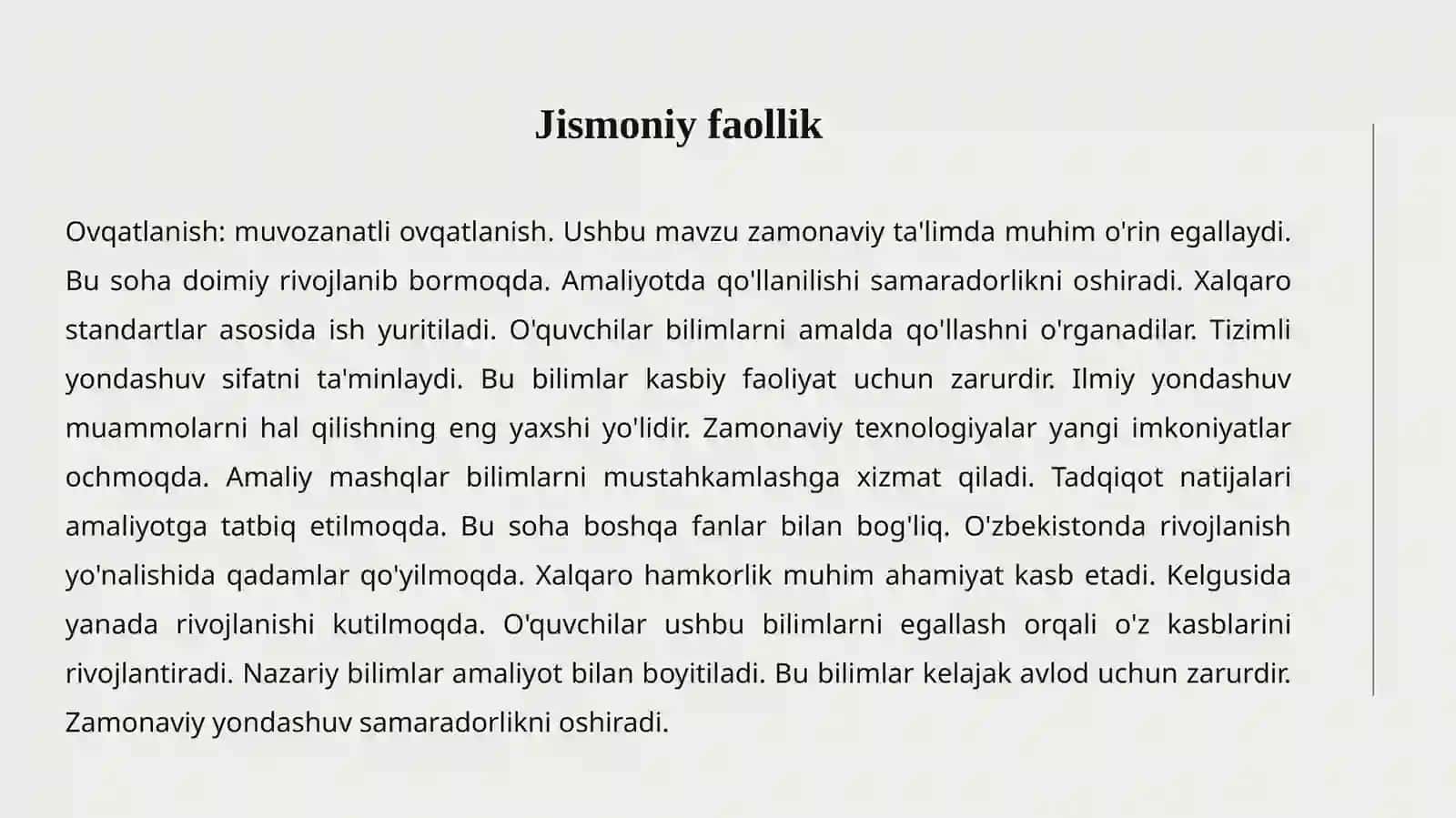 Hayot Tarzi va Salomatlik 4