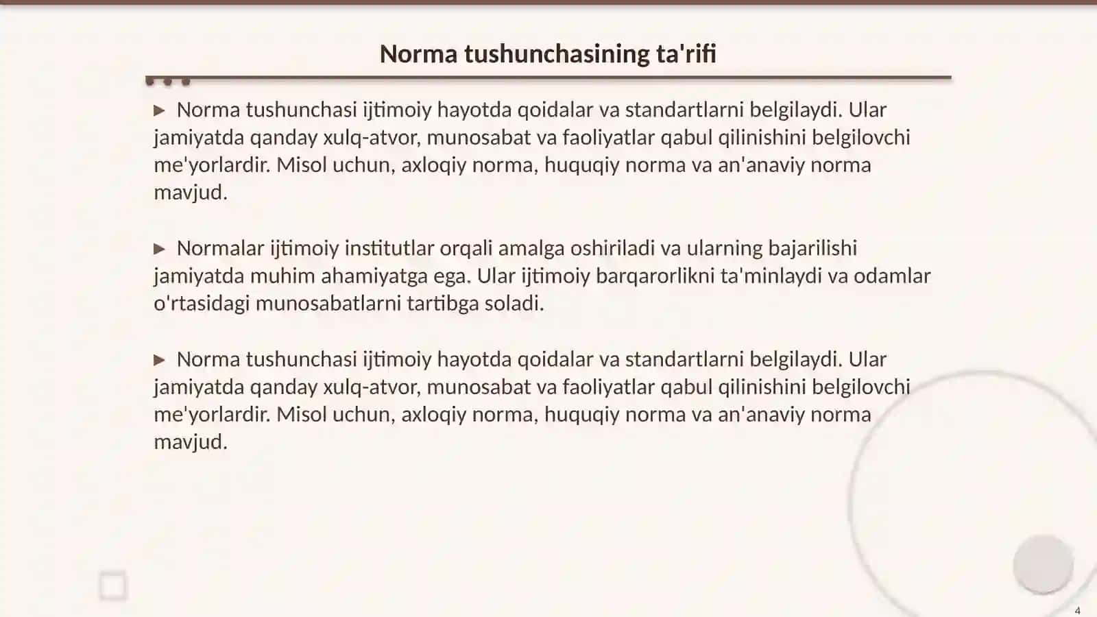 Institut va norma tushunchalarining mohiyati 4
